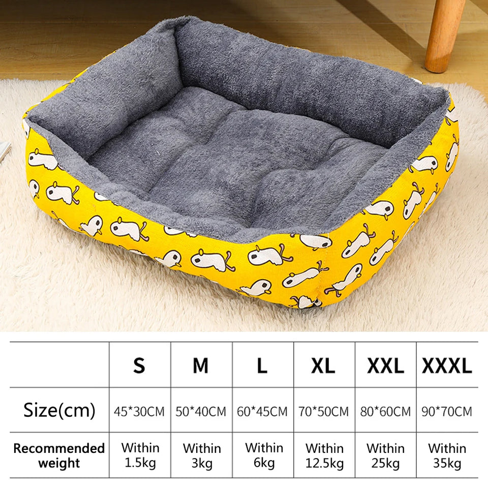 Luxury Plush Pet Bed - Soft, Breathable & Cozy Dog & Cat Sofa | Washable & Durable Design