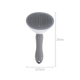 Self-Cleaning Pet Hair Brush | Stainless Steel Grooming Comb for Cats & Dogs | Long Hair Shedding Tool