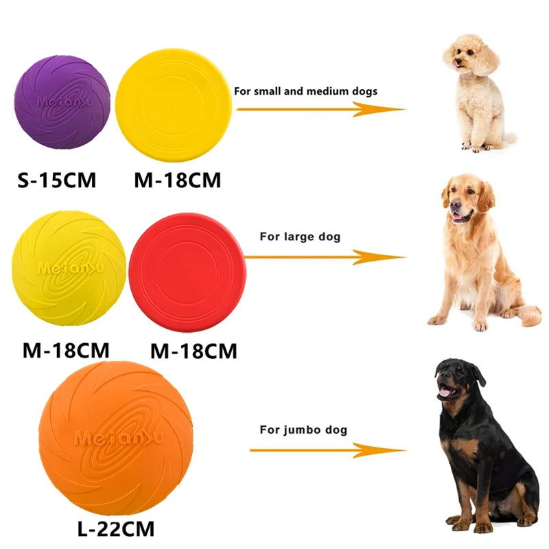 OUZEY Durable Bite-Resistant Flying Disc Dog Toy – Interactive Outdoor Training & Playtime