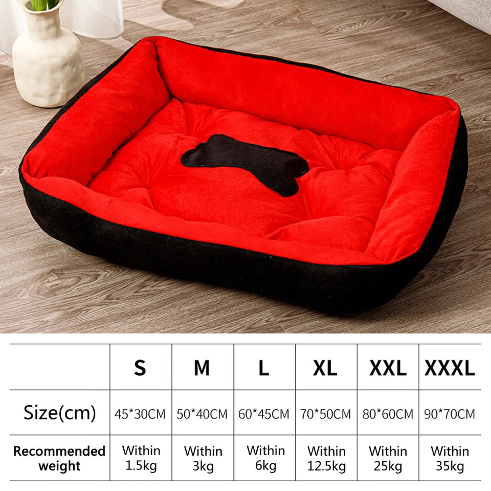 Luxury Plush Pet Bed - Soft, Breathable & Cozy Dog & Cat Sofa | Washable & Durable Design