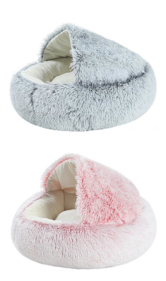 Cozy Cat Cave Bed | Soft Plush Covered Pet Nest for Small Cats & Dogs | Warm & Comfortable Sleeping Mat