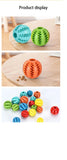 Durable Rubber Dog Chew Toy – Dental Cleaning Treat Ball for Interactive Play