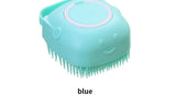 Silicone Pet Bathing Brush – Soft Massager with Built-in Shampoo Dispenser