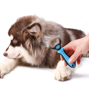 Professional Deshedding & Dematting Pet Brush – Removes Knots & Loose Fur for Dogs & Cats