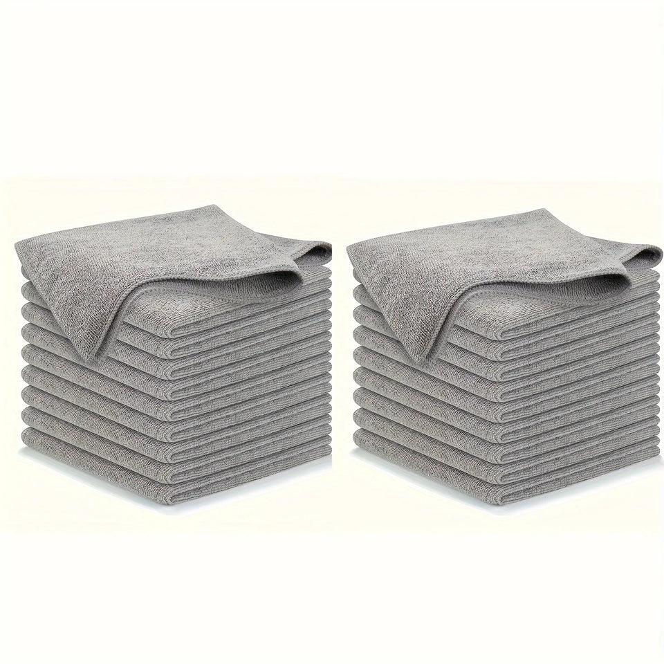 Ultra-Absorbent Microfiber Cleaning Cloths | 5/10/20 Pcs Set | Streak-Free & Lint-Free Kitchen & Car Towels