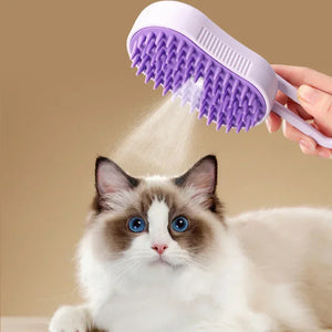 Electric Spray Pet Massage Comb | Anti-Static & Grooming Brush for Cats & Dogs | One-Touch Water Spray