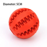 Durable Rubber Dog Chew Toy – Dental Cleaning Treat Ball for Interactive Play