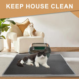 Cat Litter Mat | Waterproof Double Layer Anti-Slip Mat for Litter Box | Easy Clean & Durable Pet Mat