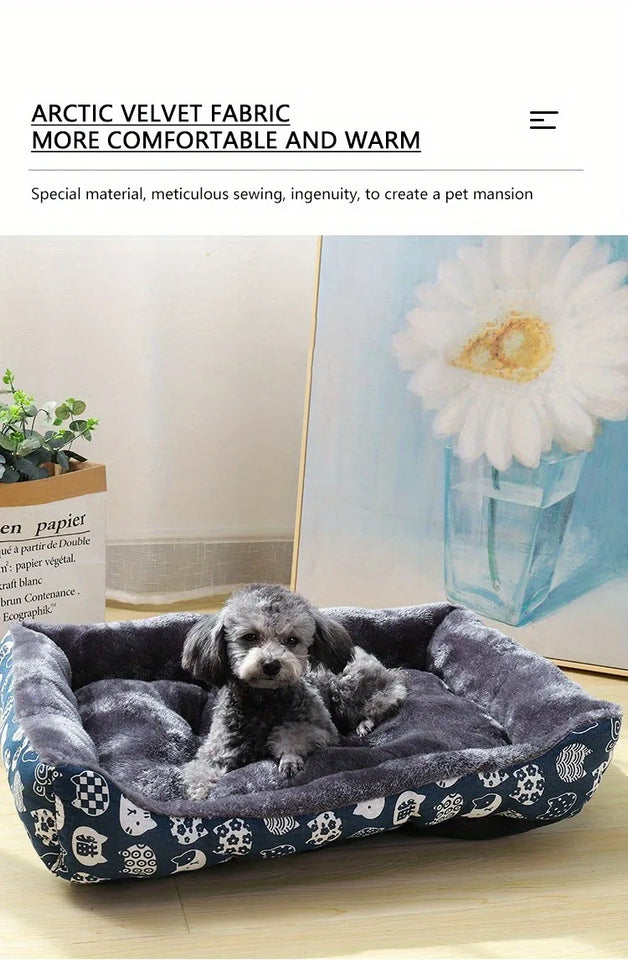 Luxury Soft Dog & Cat Sofa Bed | Breathable, Washable Pet Cushion for Small, Medium & Large Pets