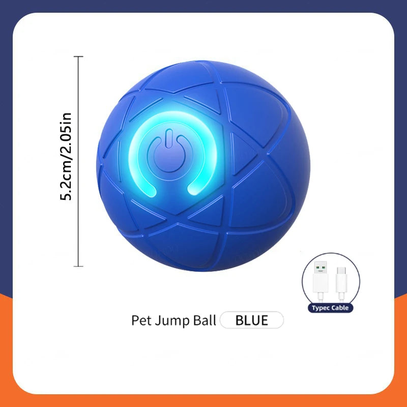 Smart Interactive Dog Ball | USB Rechargeable Automatic Moving & Bouncing Toy for Dogs & Cats