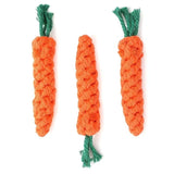 Durable Cotton Rope Dog Chew Toy | Carrot-Shaped Interactive Toy for Dogs & Cats | Safe & Non-Toxic