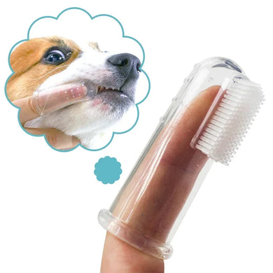 Soft Silicone Finger Toothbrush for Dogs & Cats | Tartar & Plaque Removal | Pet Oral Care Tool