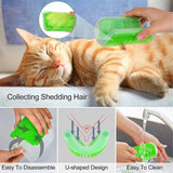 Cat Scratcher Massager & Grooming Brush | Hair Removal & Relaxation for Cats | Pet Care & Accessories