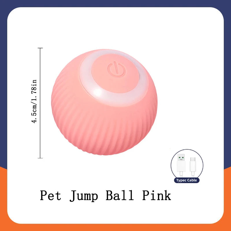 Smart Interactive Dog Ball | USB Rechargeable Automatic Moving & Bouncing Toy for Dogs & Cats