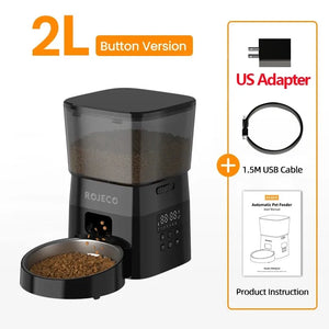 Automatic Smart Pet Feeder | Programmable Dry Food Dispenser for Cats & Dogs | LCD Display & Portion Control