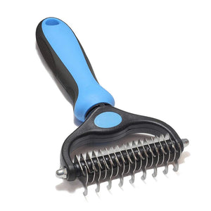 Professional Deshedding & Dematting Pet Brush – Removes Knots & Loose Fur for Dogs & Cats