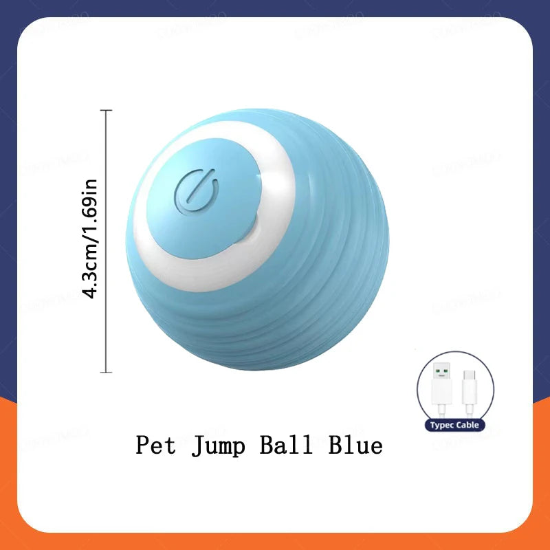 Smart Interactive Dog Ball | USB Rechargeable Automatic Moving & Bouncing Toy for Dogs & Cats