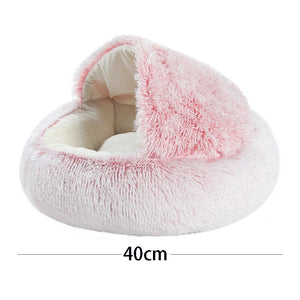 Cozy Cat Cave Bed | Soft Plush Covered Pet Nest for Small Cats & Dogs | Warm & Comfortable Sleeping Mat