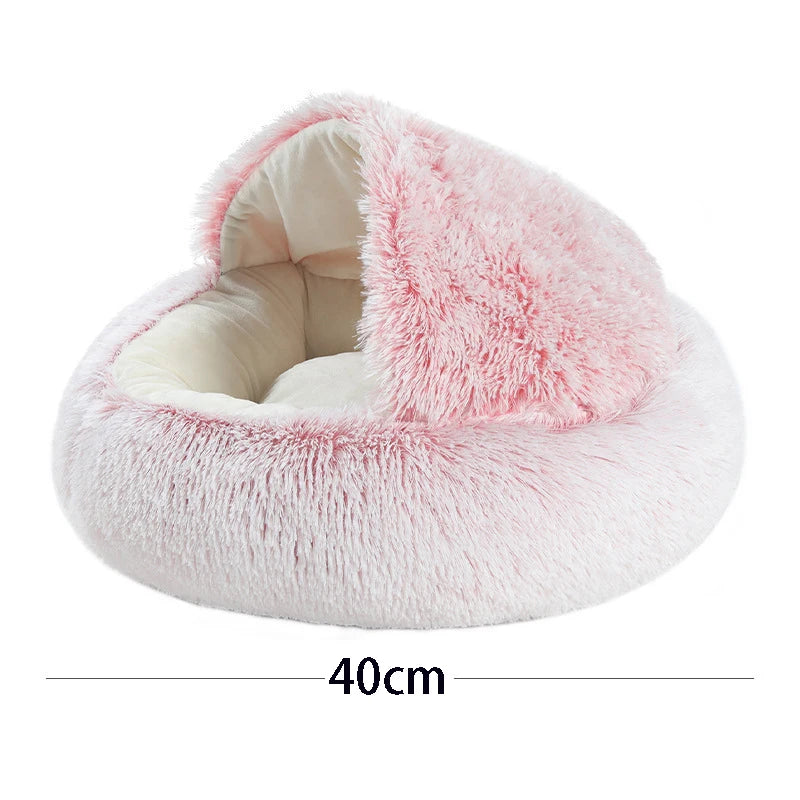 Cozy Cat Cave Bed | Soft Plush Covered Pet Nest for Small Cats & Dogs | Warm & Comfortable Sleeping Mat