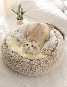 Cozy Cat Cave Bed | Soft Plush Covered Pet Nest for Small Cats & Dogs | Warm & Comfortable Sleeping Mat