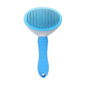 Self-Cleaning Pet Hair Brush | Stainless Steel Grooming Comb for Cats & Dogs | Long Hair Shedding Tool