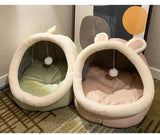 Cozy Foldable Cat Bed - Deep Sleep Cave for Cats & Small Dogs | Breathable, Removable & Washable Design