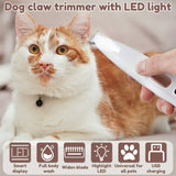 Waterproof Dog Paw Trimmer with LED Display | Silent & Rechargeable Pet Hair Clipper for Dogs & Cats | 18mm Blade for Precise Grooming