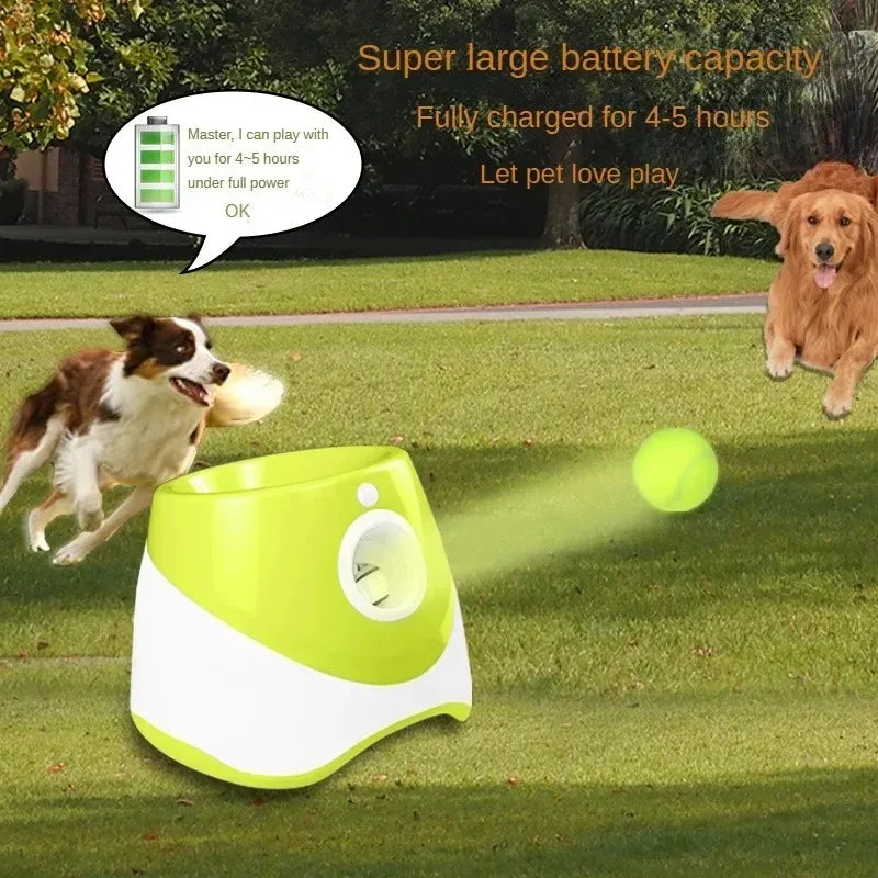 Automatic Dog Ball Launcher - Interactive Tennis Throw Machine | USB Rechargeable Pet Toy