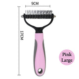 Professional Deshedding & Dematting Pet Brush – Removes Knots & Loose Fur for Dogs & Cats