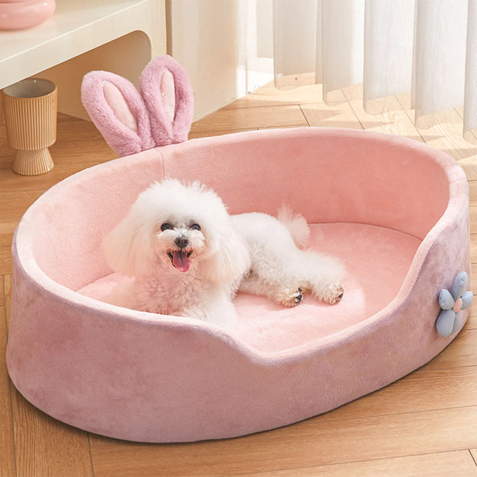 Detachable Soft Pet Bed - Cozy, Washable & Comfortable Sleeping Nest for Dogs & Cats | Four-Season Design