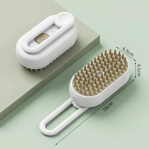 Electric Spray Pet Massage Comb | Anti-Static & Grooming Brush for Cats & Dogs | One-Touch Water Spray