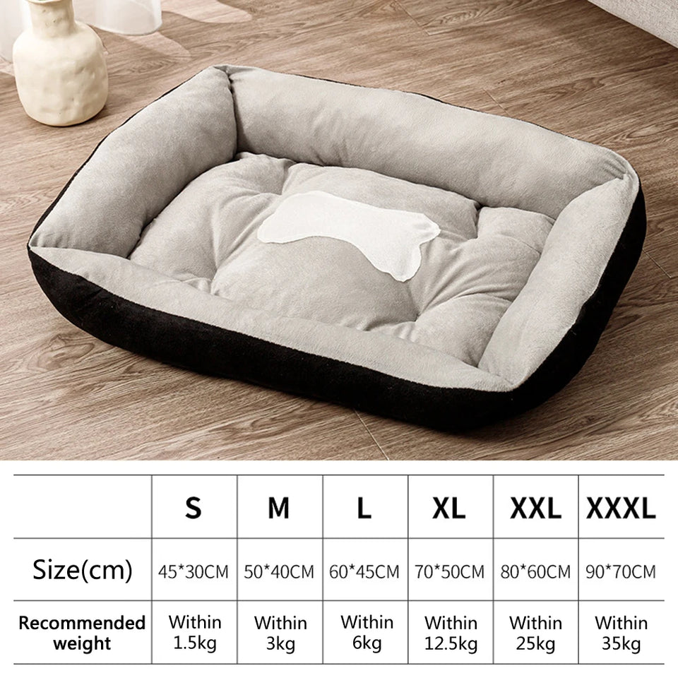 Luxury Plush Pet Bed - Soft, Breathable & Cozy Dog & Cat Sofa | Washable & Durable Design