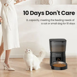 Automatic Smart Pet Feeder | Programmable Dry Food Dispenser for Cats & Dogs | LCD Display & Portion Control