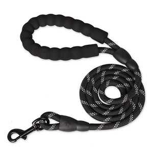 Heavy-Duty Nylon Dog Leash – 120/150/200/300CM Reflective & Padded Handle for Small, Medium, Large Dogs