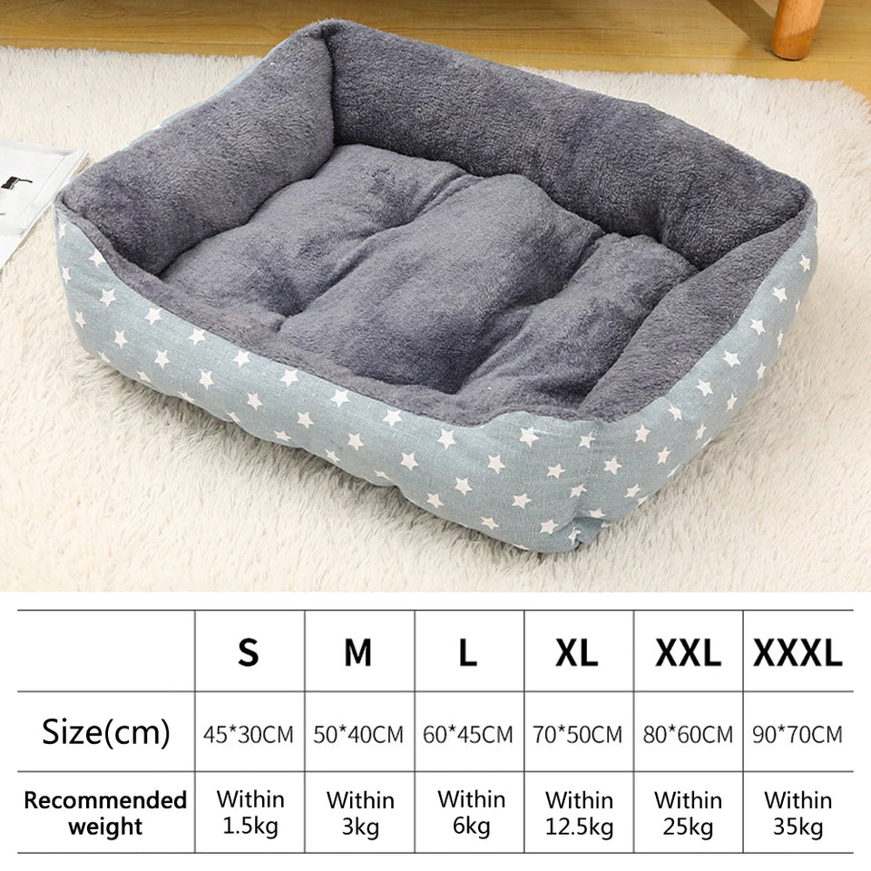 Luxury Plush Pet Bed - Soft, Breathable & Cozy Dog & Cat Sofa | Washable & Durable Design