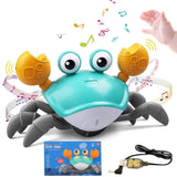 Dancing Crab Toy for Babies - Interactive Crawling Escape Crab | Battery Operated & Sound Activated | Perfect Baby Gift