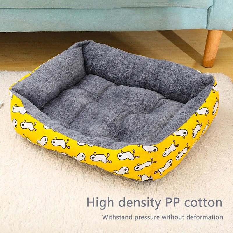 Luxury Plush Pet Bed - Soft, Breathable & Cozy Dog & Cat Sofa | Washable & Durable Design