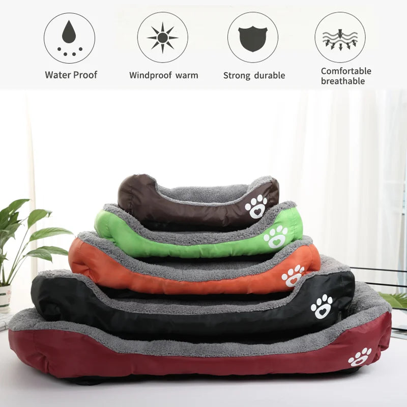 Luxury Waterproof Plush Dog & Cat Bed | Ultra-Soft, Washable & Orthopedic Pet Cushion