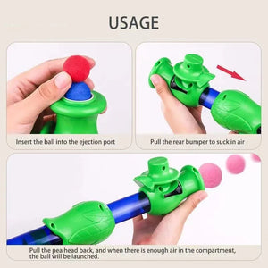 Interactive Cat Ball Launcher Toy | Fun Shooting Game for Kittens & Puppies | EVA Soft Balls