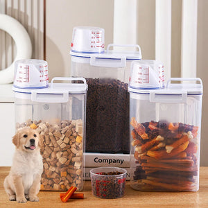 Pet Food Storage Container - Airtight Dog & Cat Food Dispenser | BPA-Free, Moisture-Proof, & Stackable Grain Bin