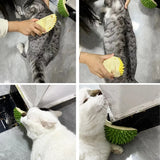 Cat Scratcher Massager & Grooming Brush | Hair Removal & Relaxation for Cats | Pet Care & Accessories