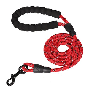 Heavy-Duty Nylon Dog Leash – 120/150/200/300CM Reflective & Padded Handle for Small, Medium, Large Dogs