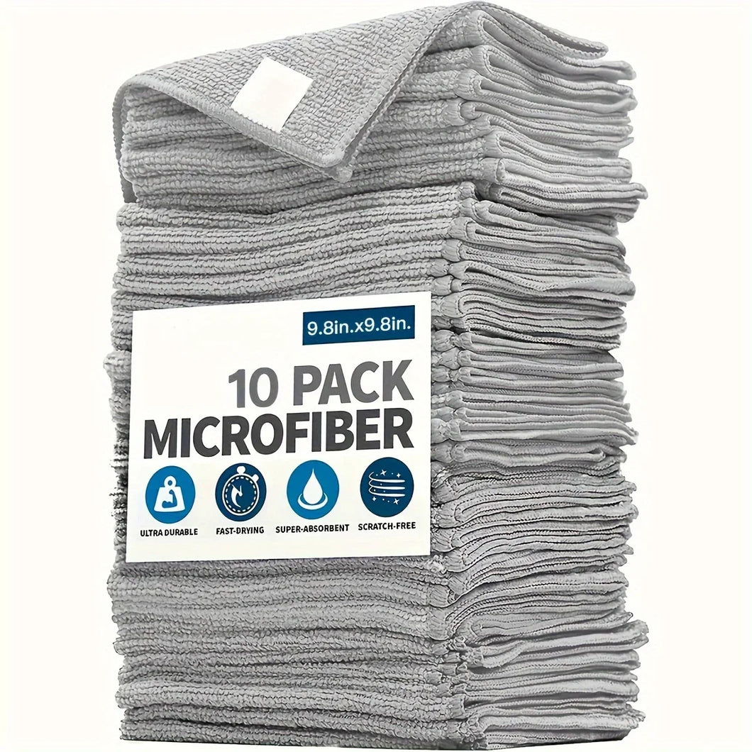 Ultra-Absorbent Microfiber Cleaning Cloths | 5/10/20 Pcs Set | Streak-Free & Lint-Free Kitchen & Car Towels