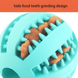 Durable Rubber Dog Chew Toy – Dental Cleaning Treat Ball for Interactive Play