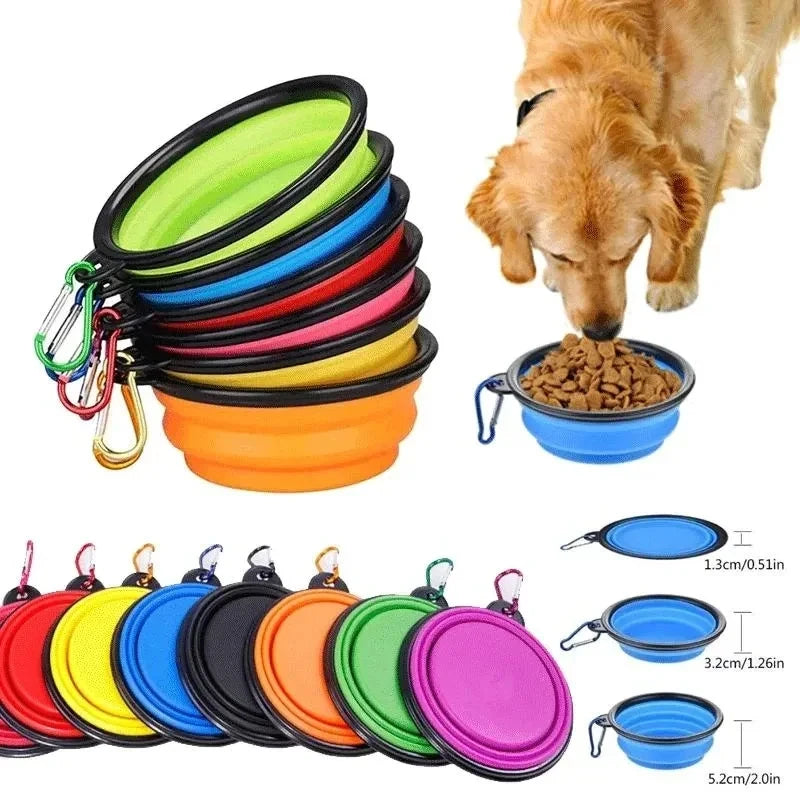 350mL Collapsible Pet Travel Bowl | Portable & Foldable Food and Water Bowl for Dogs & Cats | BPA-Free & Durable