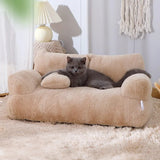 Luxury Plush Cat & Dog Sofa Bed – Ultra-Comfortable, Breathable & Warm Nest for Small & Medium Pets