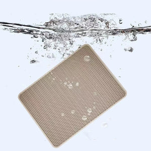 Cat Litter Mat | Waterproof Double Layer Anti-Slip Mat for Litter Box | Easy Clean & Durable Pet Mat