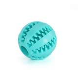 Durable Rubber Dog Chew Toy – Dental Cleaning Treat Ball for Interactive Play