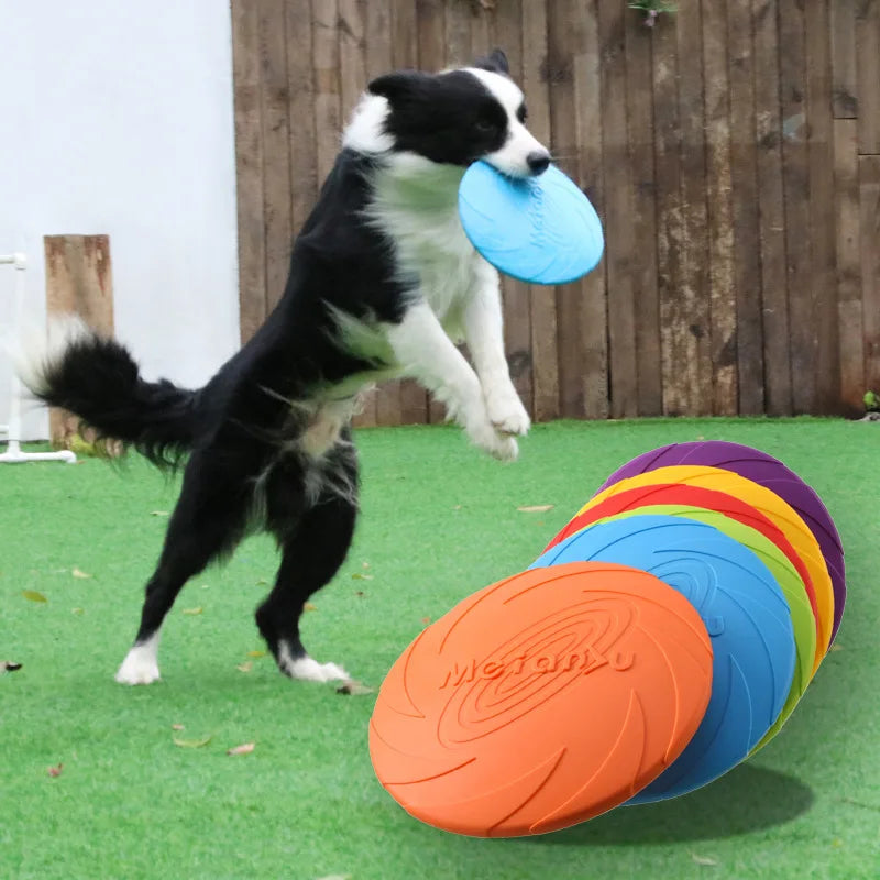 OUZEY Durable Bite-Resistant Flying Disc Dog Toy – Interactive Outdoor Training & Playtime