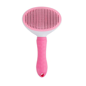 Self-Cleaning Pet Hair Brush | Stainless Steel Grooming Comb for Cats & Dogs | Long Hair Shedding Tool